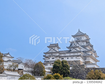 兵庫県姫路市の姫路城天守閣 兵庫県姫路市の姫路城天守閣 139504842