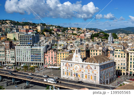 イタリア・ジェノバの街並みを望む風景 イタリア・ジェノバの街並みを望む風景 139505565