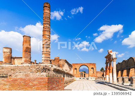 Naples, Italy. Scavi di Pompei, ancient ruins of a Roman Empire city Naples, Italy. Scavi di Pompei, ancient ruins of a Roman Empire city 139506942