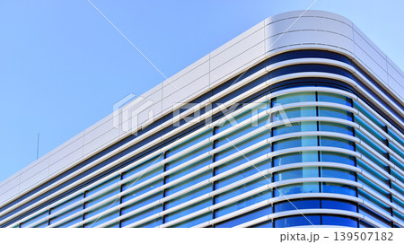 Empty new constructed automobile dealership. The building contains a sales room, offices, service and parts warehouse.  139507182