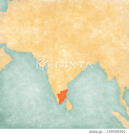 Map of India - Tamil Nadu 139509301