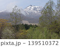 早春の妙高の森と妙高山 139510372