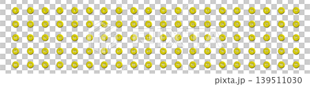 メダル風・ゴールド・立体の丸囲み数字のセット 139511030