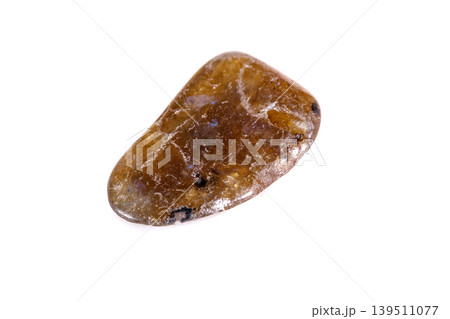 Macro mineral stone Labradorite on a white background Macro mineral stone Labradorite on a white background 139511077