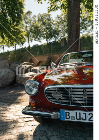 Berlin, Germany - May 2, 2026. Volvo P1800 detail at Oldtimer Open Air 139511330