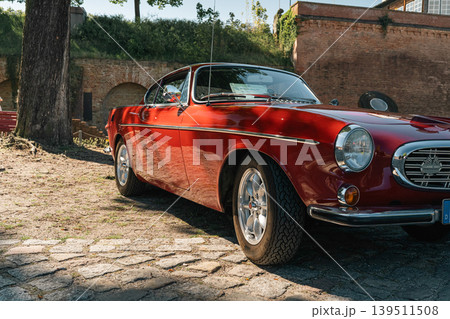 Berlin, Germany - May 2, 2026. Volvo P1800 at Oldtimer Open Air Berlin, Germany - May 2, 2026. Volvo P1800 at Oldtimer Open Air 139511508