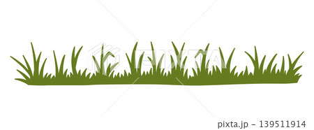 The silhouette of green grass The silhouette of green grass 139511914