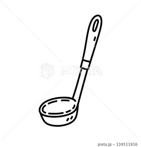 Kitchen ladle isolated on a white background 139511916