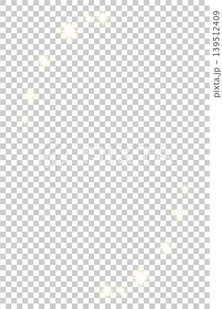 薄い黄色のキラキラしたシンプルな楕円形のフレーム 139512409