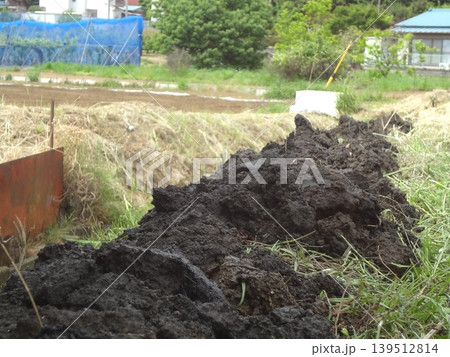 土砂 水路掃除 土砂 水路掃除 139512814