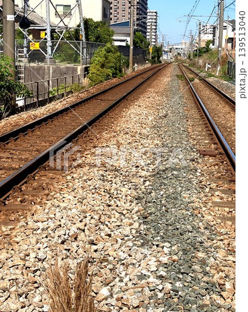 踏切から見た線路 踏切から見た線路 139513040