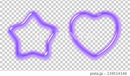 カラフルでぷっくりとしたハートと星の3Dパーツセット Y2Kゆめかわネオンカラー カラフルでぷっくりとしたハートと星の3Dパーツセット Y2Kゆめかわネオンカラー 139514149