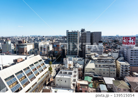 調布市文化会館 たづくりの12階から調布駅方向を見る　東京都調布市小島町 139515054