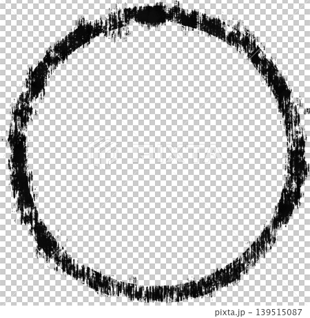 かすれタッチの黒丸 かすれタッチの黒丸 139515087