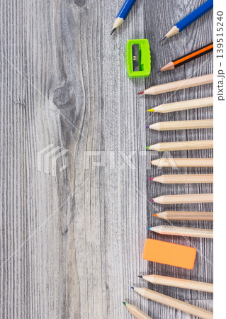 Stationery accessories for learning at school or preschool 139515240