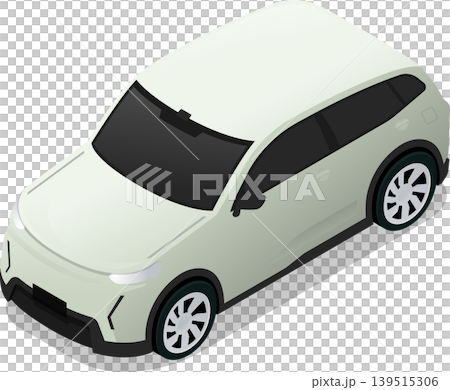 Small EV car stock vector illustration Small EV car stock vector illustration 139515306