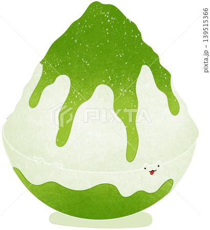 matcha bingsu illustration 139515366