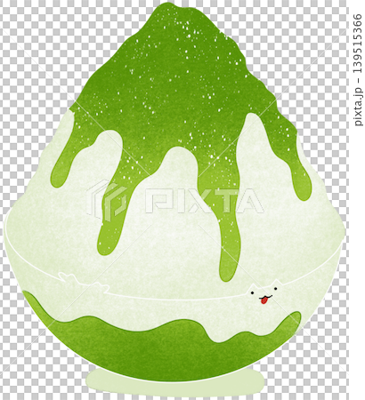 matcha bingsu illustration 139515366