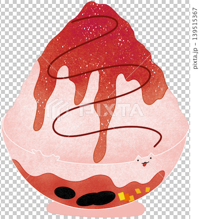 watermelon bingsu illustration 139515367