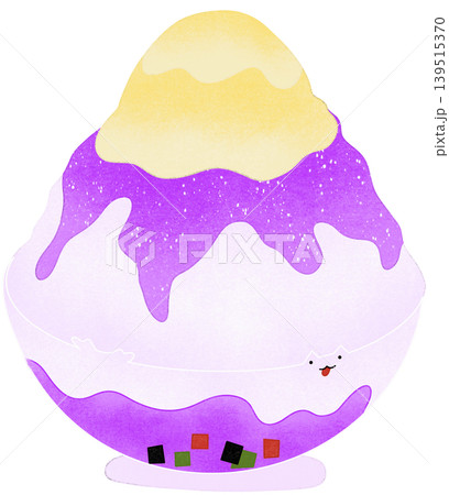 purple grape bingsu illustration purple grape bingsu illustration 139515370