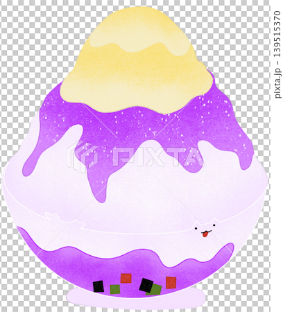 purple grape bingsu illustration purple grape bingsu illustration 139515370