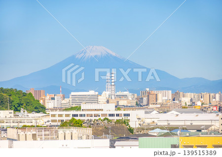 鎌倉市内から見える富士山 鎌倉市内から見える富士山 139515389