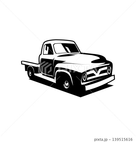 Vintage American car legend. Isolated monochrome vector design. Best for logo, badge, emblem, icon, sticker design. Available in eps 10. Vintage American car legend. Isolated monochrome vector design. Best for logo, badge, emblem, icon, sticker design. Available in eps 10. 139515616