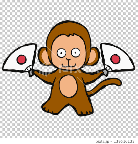 One-point design element: monkey One-point design element: monkey 139516135