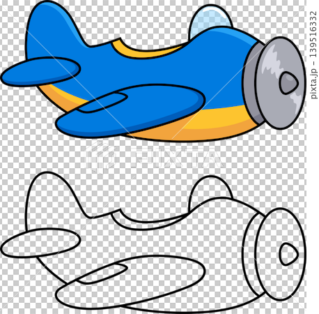 Cute cartoon airplane drawing Cute cartoon airplane drawing 139516332