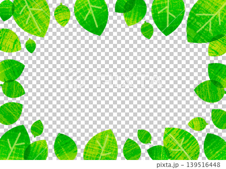 Crayon-style leaf frame Crayon-style leaf frame 139516448