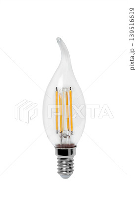 Led lamp bulb isolated, close up. 139516619