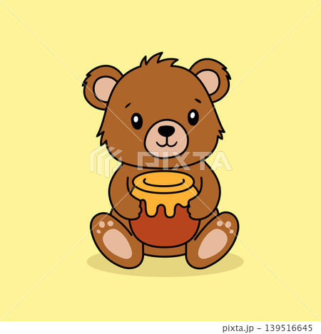 Bear Cartoon Cute Illustration Vector Template Bear Cartoon Cute Illustration Vector Template 139516645
