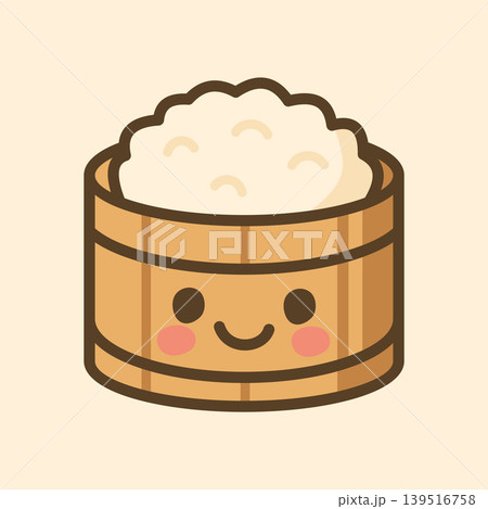 Kawaii Design Style Sticky Rice Vector Template Kawaii Design Style Sticky Rice Vector Template 139516758