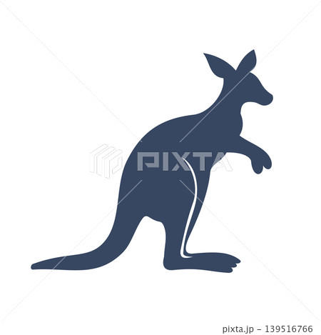 Kangaroo Silhouette Logo Illustration Vector Template Kangaroo Silhouette Logo Illustration Vector Template 139516766