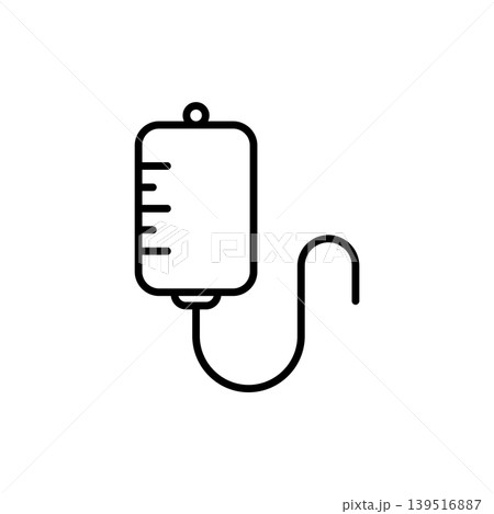 IV Bag Infusion Medical Icon Vector Logo Template IV Bag Infusion Medical Icon Vector Logo Template 139516887