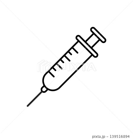 Syringe Injection Medical Icon Vector Template Syringe Injection Medical Icon Vector Template 139516894
