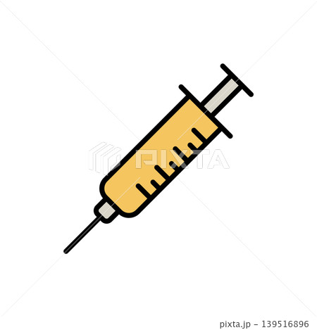 Syringe Injection Medical Icon Vector Template Syringe Injection Medical Icon Vector Template 139516896