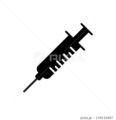 Syringe Injection Medical Icon Vector Template Syringe Injection Medical Icon Vector Template 139516897