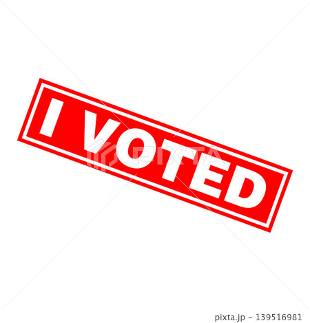 I Voted Letter Rubber Stamp Template Design I Voted Letter Rubber Stamp Template Design 139516981