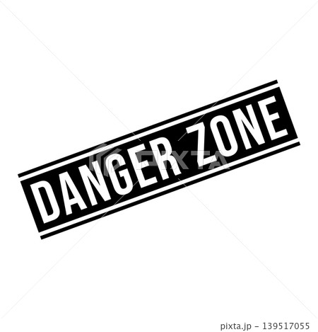 Danger Zone Letter Rubber Stamp Template Design 139517055