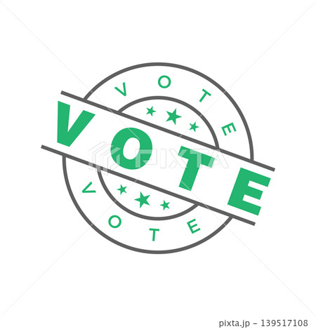 Vote Letter Rubber Stamp Template Design Vote Letter Rubber Stamp Template Design 139517108