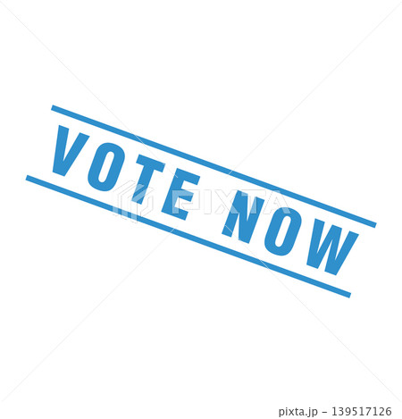 Vote Now Letter Rubber Stamp Template Design 139517126