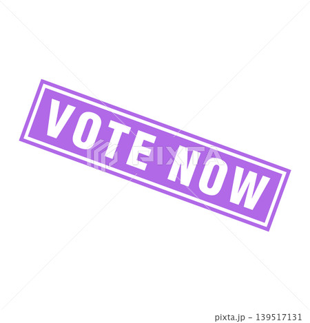 Vote Now Letter Rubber Stamp Template Design 139517131