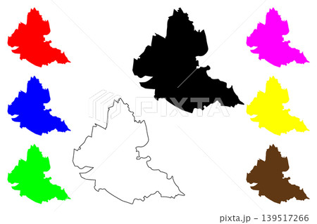 Stockport UK, England) map vector illustration, scribble sketch Stockport map 139517266