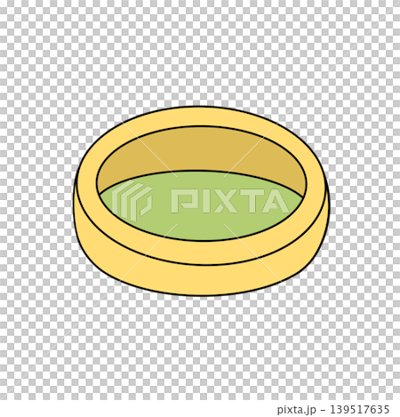 Golden ring with smooth, rounded edges Golden ring with smooth, rounded edges 139517635