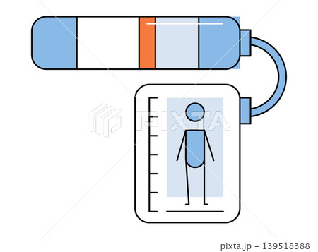 Medical capsule connected to a human monitor vector illustration. Bioenergy, life support, diagnostics, vitality, patient care, biotech. Health equipment linked to a person silhouette Medical capsule connected to a human monitor vector illustration. Bioenergy, life support, diagnostics, vitality, patient care, biotech. Health equipment linked to a person silhouette 139518388