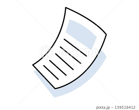 Document icon with text lines vector illustration. Business administration, office paperwork, data management, report filing, digital documentation, corporate workflow. Paper sheet with writing 139518412