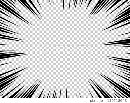 Illustration background, speed lines, manga, effect lines 139518648