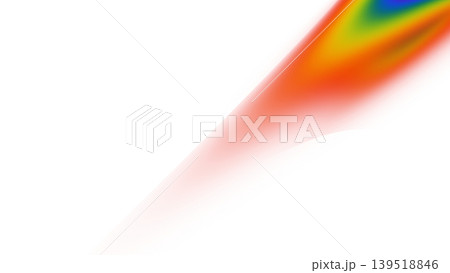 Abstract diagonal rainbow light leak flare with soft blurred edges on transparent background. Concept of creative optical overlay effects Abstract diagonal rainbow light leak flare with soft blurred edges on transparent background. Concept of creative optical overlay effects 139518846