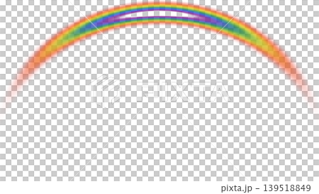 Vibrant rainbow arc with soft blurring and glowing light effect on a transparent background. Concept of hope, nature, and weather phenomena Vibrant rainbow arc with soft blurring and glowing light effect on a transparent background. Concept of hope, nature, and weather phenomena 139518849